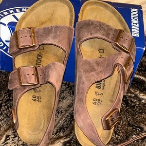Birkenstock Brown Leather Sandals